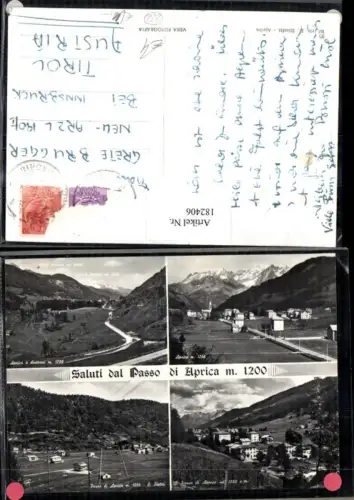 182406,Lombardia Saluti dal Passo di Aprica Totale Mehrbildkarte