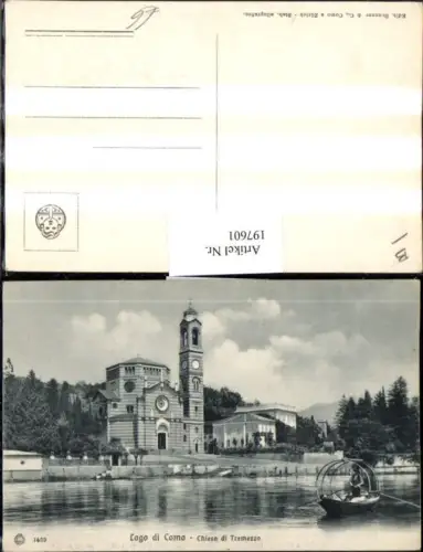 197601,Lombardia Lago di Como Chiesa di Tremezzo Kirche Boot