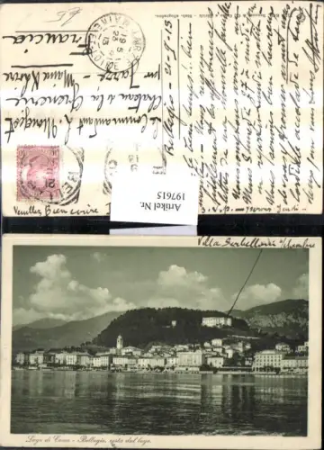 197615,Lombardia Lago di Como Bellagio vista dal lago Totale