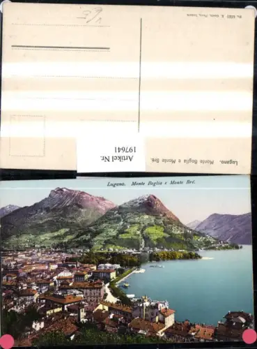 197641,Lombardia Lugano Monte Boglia e Monte Bre Totale pub E. Goetz 4642