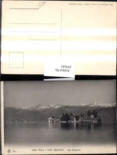 197643,Lombardia Lago Maggiore Isola Bella e Isola Superiore Insel Totale