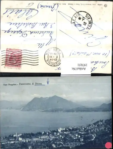 197651,Lombardia Lago Maggiore Panorama di Stresa Totale