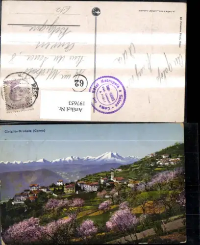 197653,Lombardia Civiglio Brunate Como Teilansicht