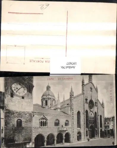 197657,Lombardia Como La Cattedrale Kirche Uhr