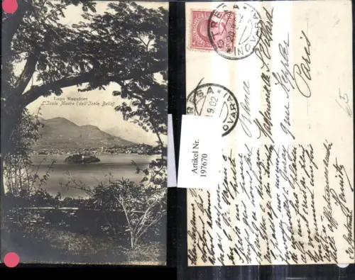 197670,Lombardia Lago Maggiore L'Isola Madre dall Isola Bella Totale Ansicht