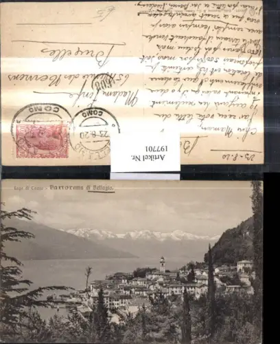 197701,Lombardia Lago di Como Panorama di Bellagio Totale