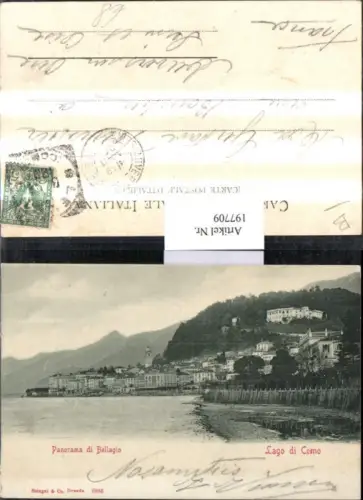 197709,Lombardia Lago di Como Panorama di Bellagio Totale