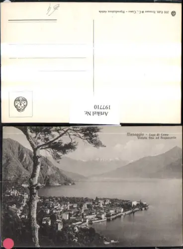 197710,Lombardia Lago di Como Menaggio Veduta fino ad Acquaseria Totale
