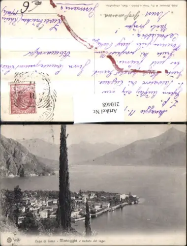 210468,Lombardia Lago di Como Menaggio Teilansicht e veduta del lago