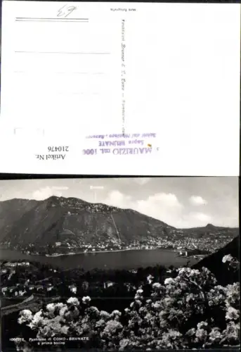 210476,Lombardia Panorama di Como Brunate e primo bacino