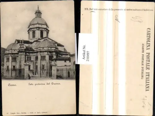 210497,Lombardia Como Lato posteriore del Duomo Kirche