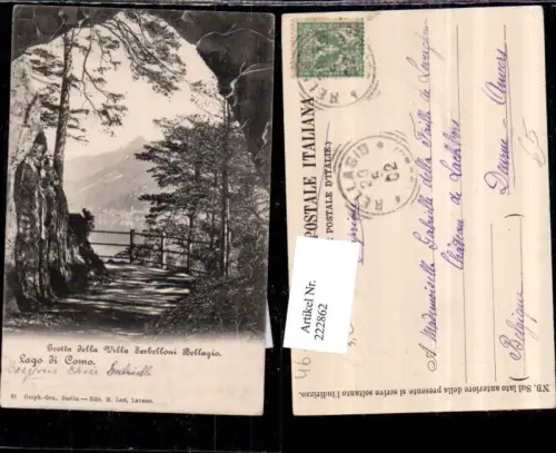 222862,Lombardia Lago di Como Grotta della Villa Serbelloni Bellagio Partie