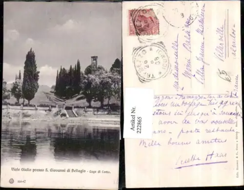 222865,Lombardia Lago di Como Viale Giulio presso S. Giovanni di Bellagio Kirche