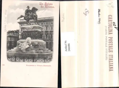 246686,Milano Mailand Monumento a Vittorio Emanuele Denkmal