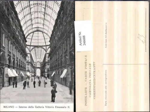 246688,Milano Mailand Interno della Galleria Vittorio Emanuele 2 Einkaufsgalerie