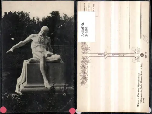 246693,Milano Mailand Cimitero Monumentale Monument Giulio Rossi