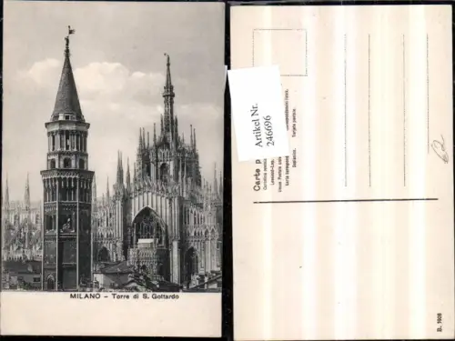246696,Milano Mailand Torre di S. Gottardo Dom Kirche