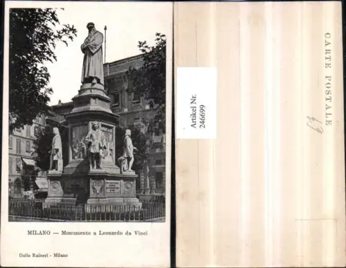 246699,Milano Mailand Monumento a Leonardo da Vinci Denkmal