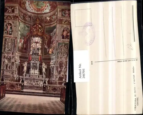 246701,Certosa di Pavia L'Altar Maggiore Kirche Innenansicht