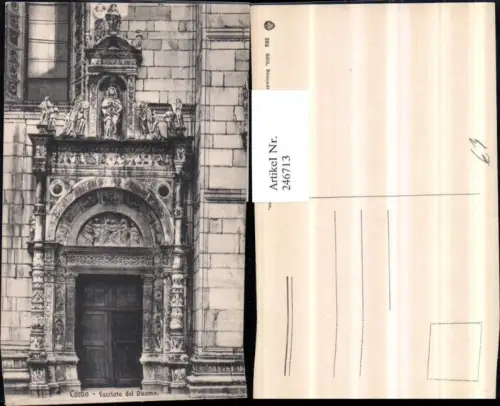 246713,Lombardia Como Facciata del Duomo Dom Portal