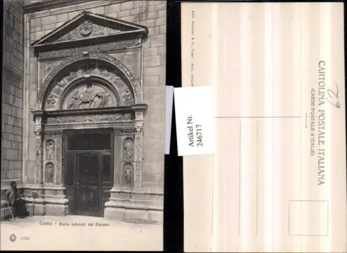 246717,Lombardia Como Porta laterale del Duomo Dom Portal