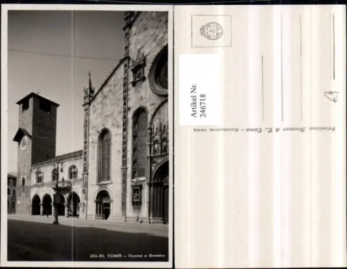 246718,Lombardia Como Duomo a Broletto Dom Kirche Turm