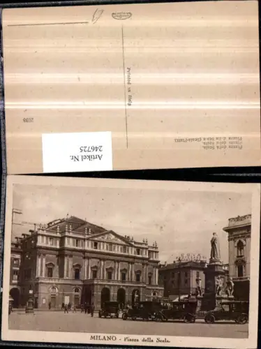 246725,Lombardia Milano Mailand Piazza della Scala Platz Gebäude Denkmal