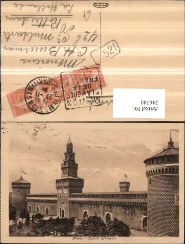 246740,Lombardia Milano Mailand Castello Sforzesco Burg