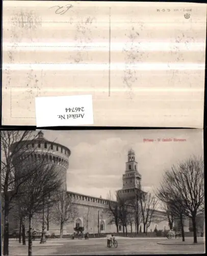 246744,Lombardia Milano Mailand Il Castello Sforzesco Burg