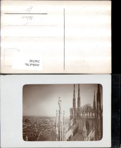 246748,Foto AK Lombardia Milano Mailand Teilansicht Dom Kirche