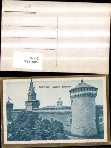 246760,Lombardia Milano Mailand Castello Sforzesco Burg