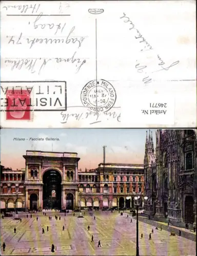 246771,Lombardia Milano Mailand Facciata Galleria Einkaufszentrum Tunnel Dom Kirche