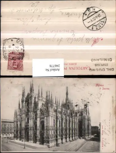 246778,Lombardia Milano Mailand Il Duomo Dom Kirche
