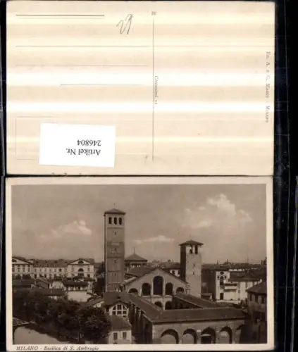 246804,Lombardia Milano Mailand Basilica di S. Ambrogio Kirche