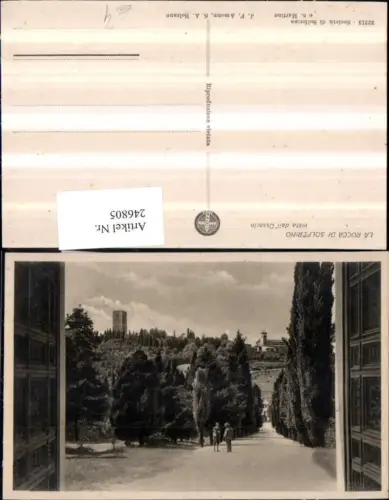 246805,Lombardia Mantova La Rocca di Solferino vista dall Ossarlo Straßenansicht