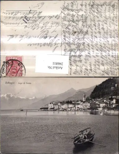 246811,Lombardia Como Lago di Como Bellagio Teilansicht Gondel