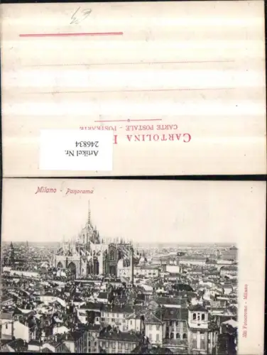 246834,Lombardia Milano Mailand Panorama Totale m. Dom