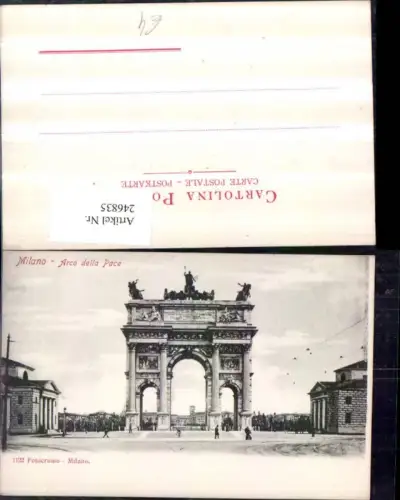 246835,Lombardia Milano Mailand Arco della Pace Friedensbogen
