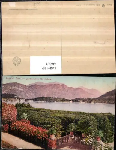 246863,Lombardia Como Lago di Como Tremezzo dal giardino della Villa Carlotta