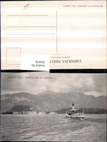 246878,Lombardia Como Lago di Como Battello in rotta per Cadenabbia Dampfer