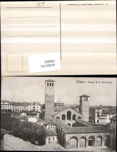 246882,Lombardia Milano Mailand Chiesa di S. Ambrogio Kirche