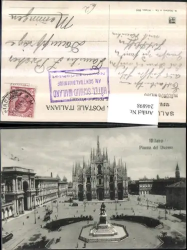 246898,Lombardia Milano Mailand Piazza del Duomo Dom Denkmal