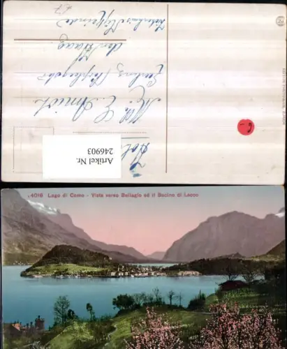246903,Lombardia Como Lago di Como Vista verso Bellagio ed il Bacino di Lecco