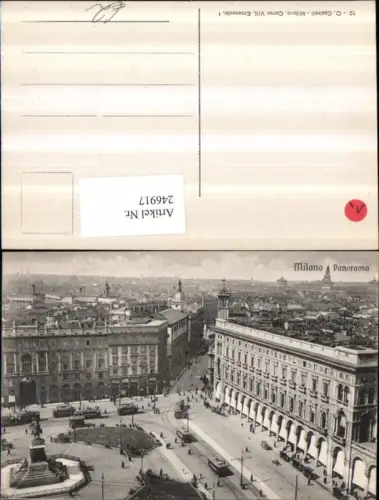 246917,Lombardia Milano Mailand Panorama Teilansicht Denkmal