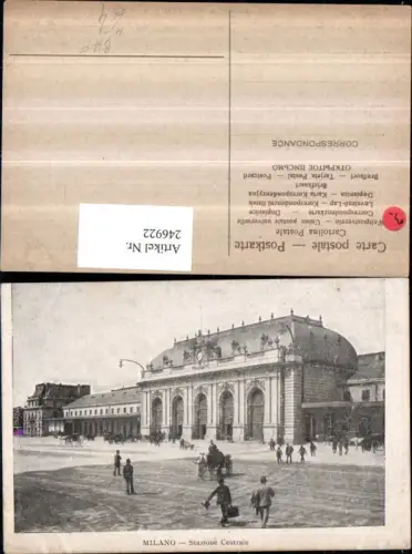 246922,Lombardia Milano Stazione Centrale Hauptbahnhof