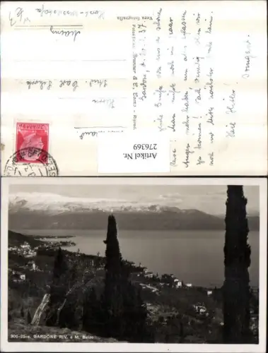 276369,Lombardia Brescia Lago di Garda Gardone Riviera Totale m. Monte Baldo