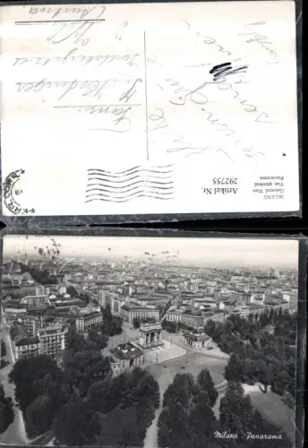 292755,Lombardia Milano Mailand Panorama Totale