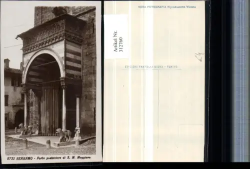 312760,Lombardia Bergamo Porta posteriore di Santa Maria Maggiore Kirchenportal