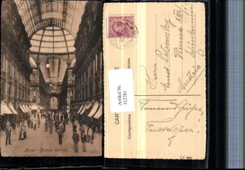 312761,Lombardia Milano Mailand Interno Galleria Einkaufszentrum