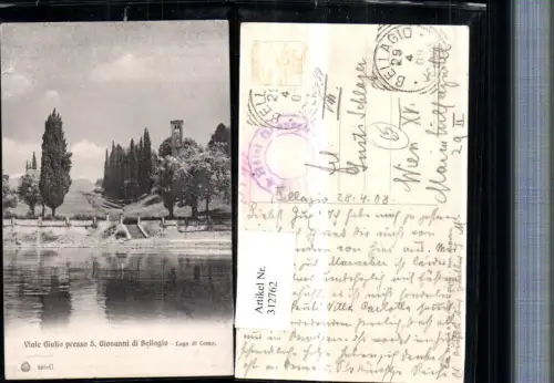 312762,Lombardia Como Lago di Como Viale Giulio presso S. Giovanni di Bellagio Kirche
